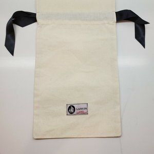 LANVIN DUST BAG 7.625" x 13.25" RIBBON DRAWSTRING 100% AUTHENTIC
